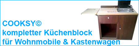 Cooksy Wohnmobil Küchenblock Ausbau Zubehör